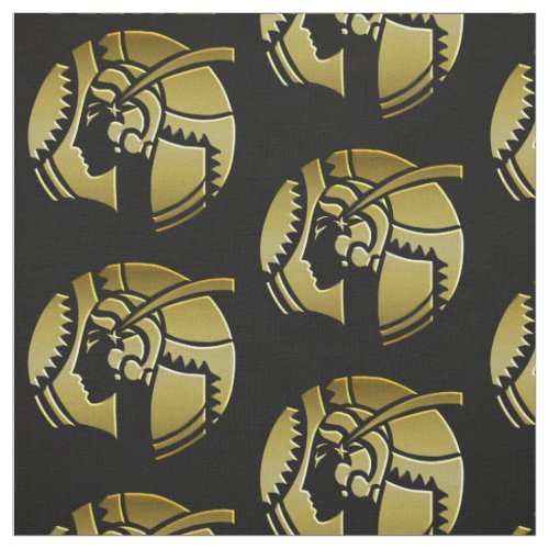 Retro Art Deco Black and Gold Vintage Woman