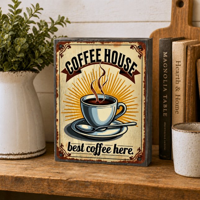 Retro Art Deco Coffee House Sign  (Creator Uploaded)
