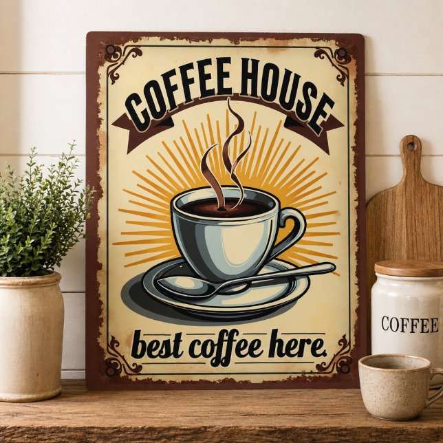 Retro Art Deco Coffee House Sign  (Creator Uploaded)