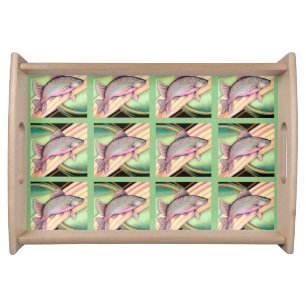 Retro Art Deco Fish Serving Tray