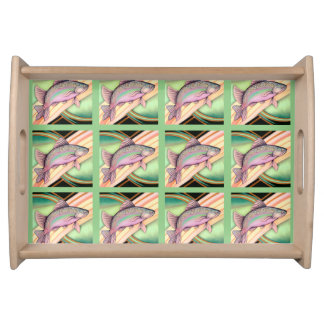 Retro Art Deco Fish Serving Tray
