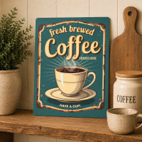 Retro Art Deco Fresh Brewed Coffee