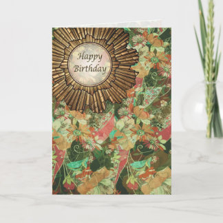 Retro / Art Deco Happy Birthday Day Card