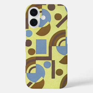 Retro Art Deco Jazz, Circles, Arches Arch Patterns iPhone 16 Case