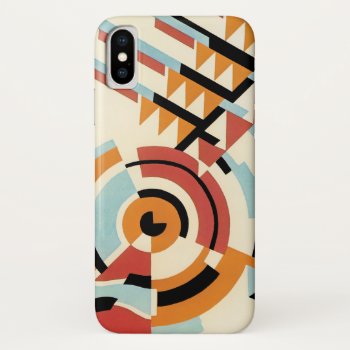 Retro Art Deco Jazz  Geometric Shapes Patterns Iphone Xs Case by InvitationCafe at Zazzle