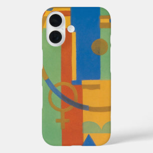 Retro Art Deco Jazz Southwest New Mexico Colors iPhone 16 Case