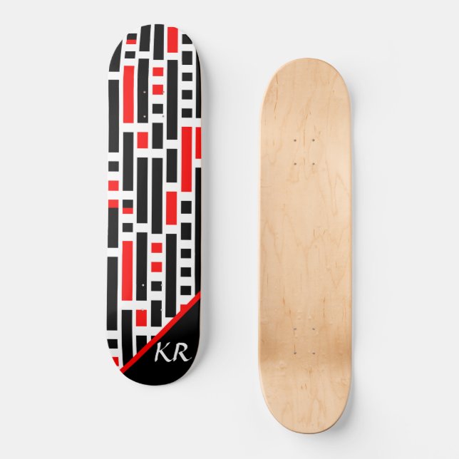 Skateboard deck outlet monogram red