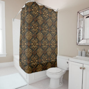 Retro Art Deco Shower Curtain