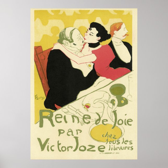 Retro Art Nouveau - Reine de Joie Poster (Front)