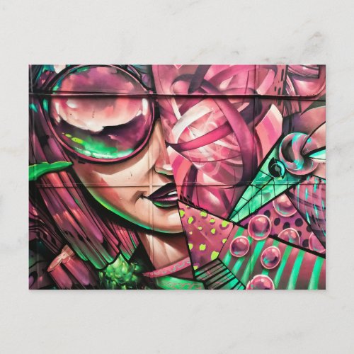 retro art postcards-text personalized postcard