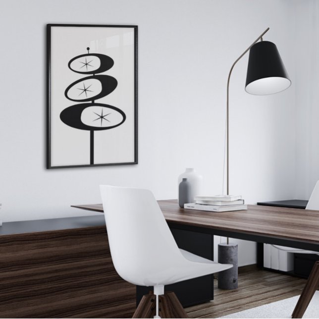 Retro ART PRINT Atomic Age Starburst Minimalist  (Creator Uploaded)