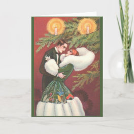 Retro Arto Deco Christmas Greeting Card