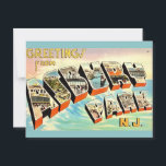 Retro Asbury Park NJ Postcard<br><div class="desc">Wonderful vintage,  retro postcard greeting from Asbury Park,  New Jersey repurposed!</div>