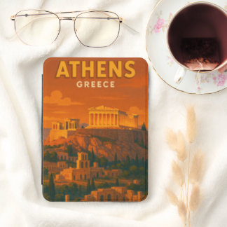 Retro Athens Greece Travel Kindle Cover
