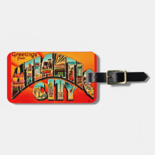 Retro Atlantic City Luggage Tag
