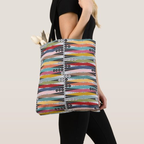 Retro Atomic Age Backgammon  Tote Bag