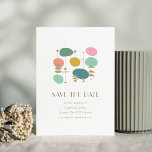 Retro Atomic Age Mid Century Modern Chic Wedding Save The Date<br><div class="desc">Retro Atomic Age Mid Century Modern Wedding Save the Date</div>