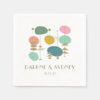 Retro Atomic Age Mid Century Modern Custom Wedding