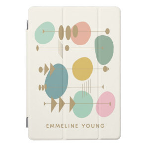 Retro Atomic Age Mid Mod Geometric Personalized iPad Pro Cover