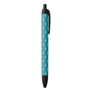 Retro Atomic Age Star Pattern Pen