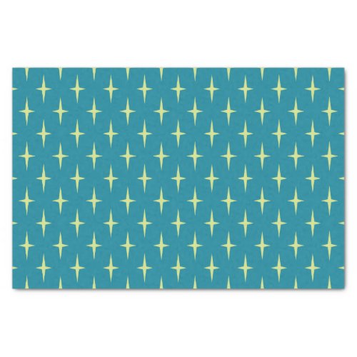 Retro Atomic Age Star Pattern Tissue Paper