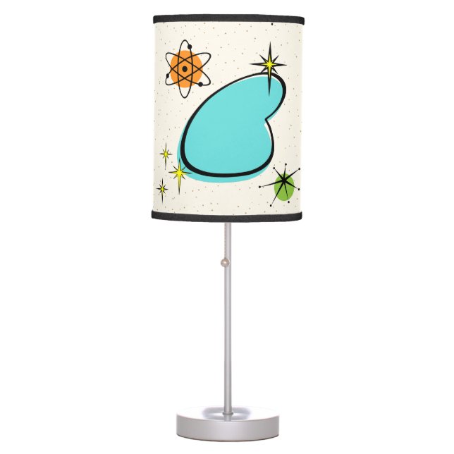 Retro Atomic Boomerang and Starbursts lamp (Front)