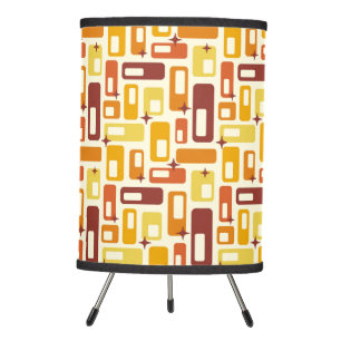 Retro Atomic Capsules Starburst Pattern Tripod Lamp