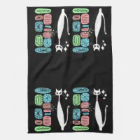 Mid Century Modern Atomic Cat Kitchen Towel, Retro Atomic Boomerang St –  Kate McEnroe New York