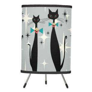 Retro Atomic Era Mid Century Modern Cool Cat Tripod Lamp