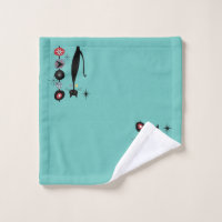 Buy Atomic Kitty Kitchen Towel Set / Mid Century Modern Kitchen