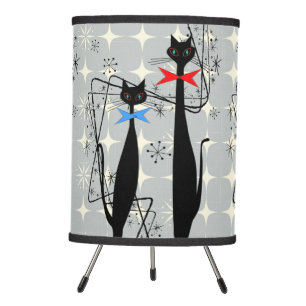 Retro Atomic Era Mid Century Modern MCM Cool Cat Tripod Lamp