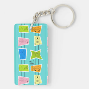 Retro Atomic Kitsch Acrylic Keychain