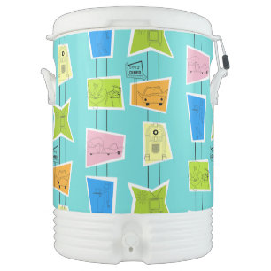 Retro Atomic Kitsch Igloo Beverage Cooler