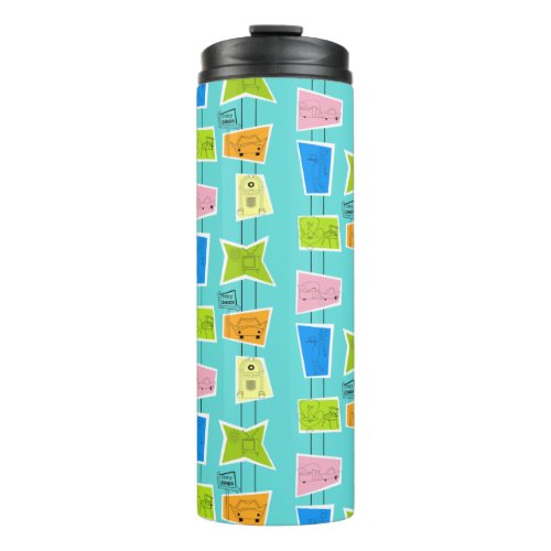 Retro Atomic Kitsch Thermal Tumbler