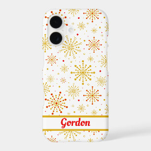 Retro Atomic Mid-Century Design Personalized iPhone 17 Case