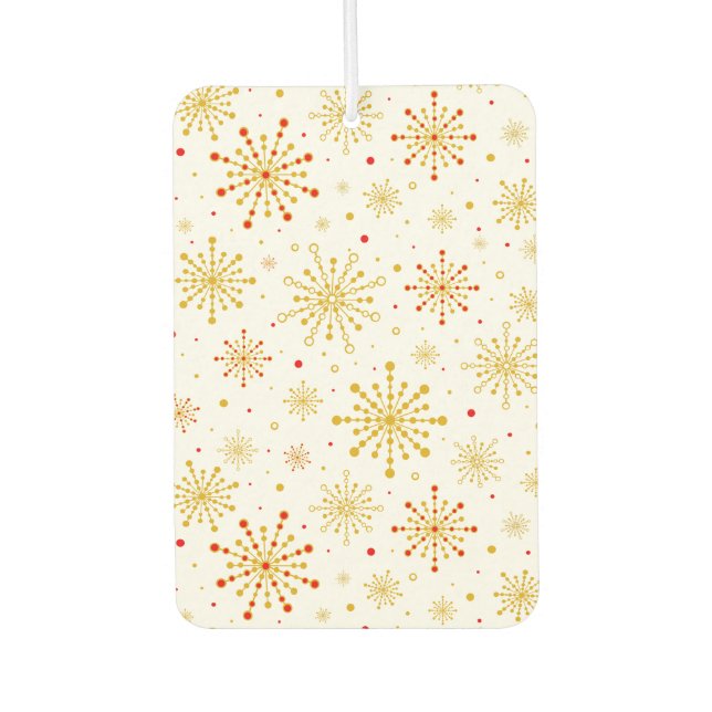 Retro Atomic Mid-Century Mod Design Air Freshener (Front)