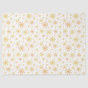 Retro Atomic Mid-Century Mod Red & Gold Starburst Tissue Paper