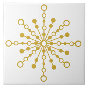 Retro Atomic Mid-Century Modern Design Ceramic Tile