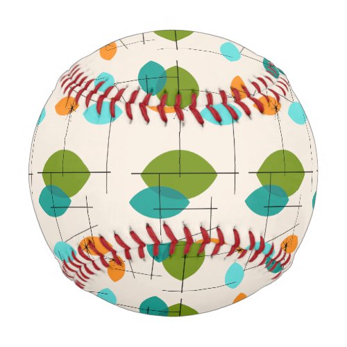 Retro Atomic Mobile Pattern Baseball