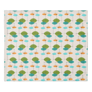 Retro Atomic Mobile Pattern Duvet Cover