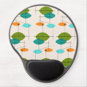 Retro Atomic Mobile Pattern Gel Mousepad