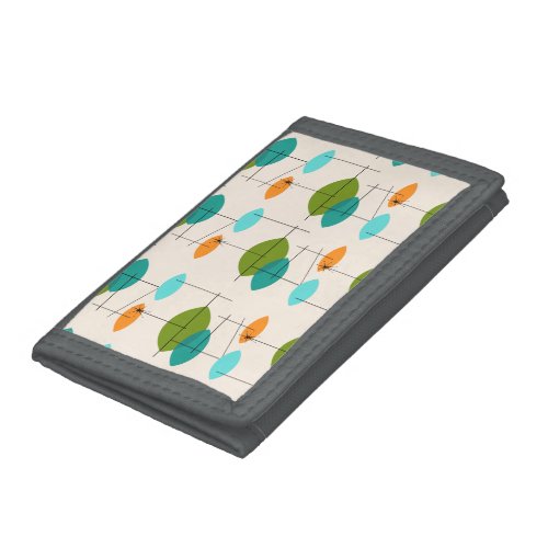 Retro Atomic Mobile Pattern Nylon Wallet