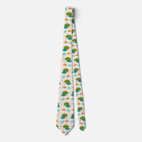 Retro Atomic Mobile Pattern Tie