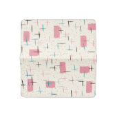 Retro Atomic Pink Pattern Checkbook Cover (Open)
