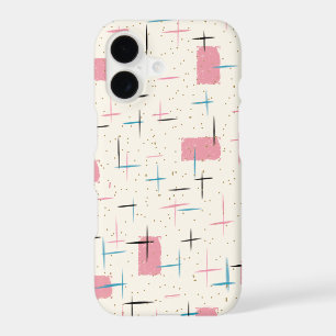 Retro Atomic Pink Pattern iPhone 7 Plus Case