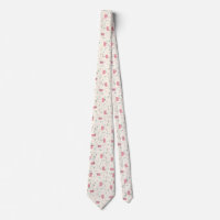 Retro Atomic Pink Pattern Tie