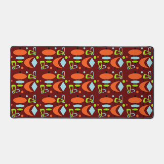 Retro Atomic Shapes Samsung Galaxy Case Desk Mat