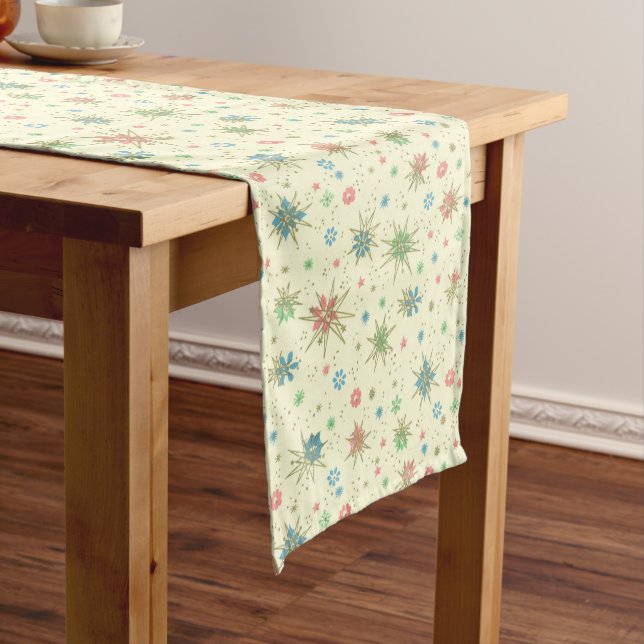 Retro Atomic Space Age  Long Table Runner (In Situ)