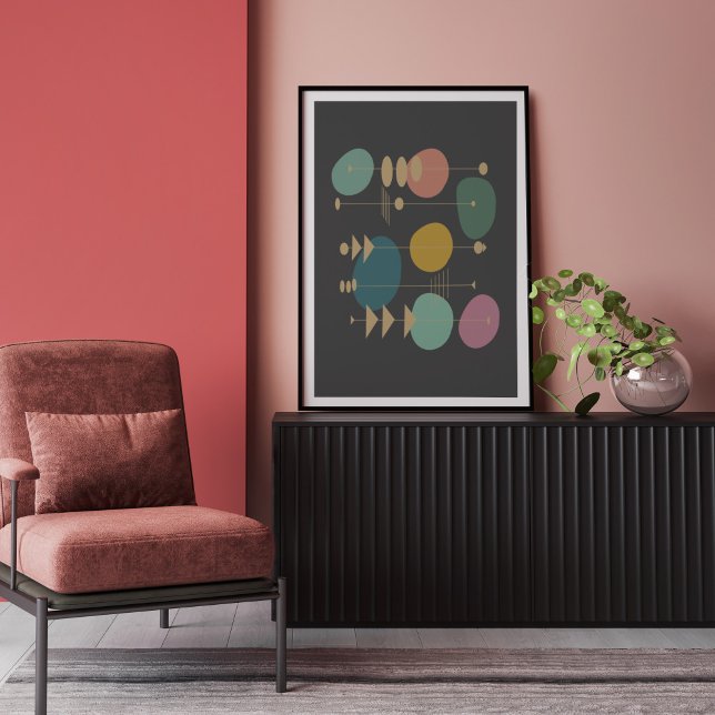 Retro Atomic Space Age Mid Century Modern Poster (Creator Uploaded)