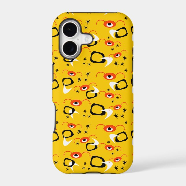 Retro Atomic Spiders iPhone Case (Back)